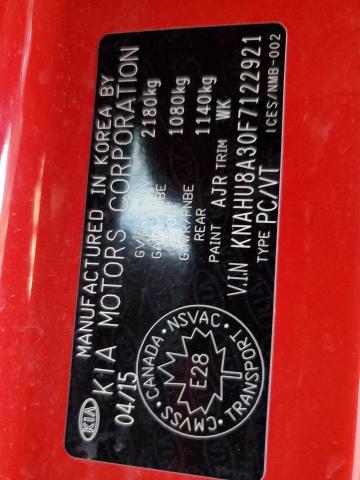 2015 KIA RONDO KNAHU8A30F7122921