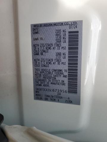 2025 NISSAN ROGUE SL 5N1BT3CA3SC671956