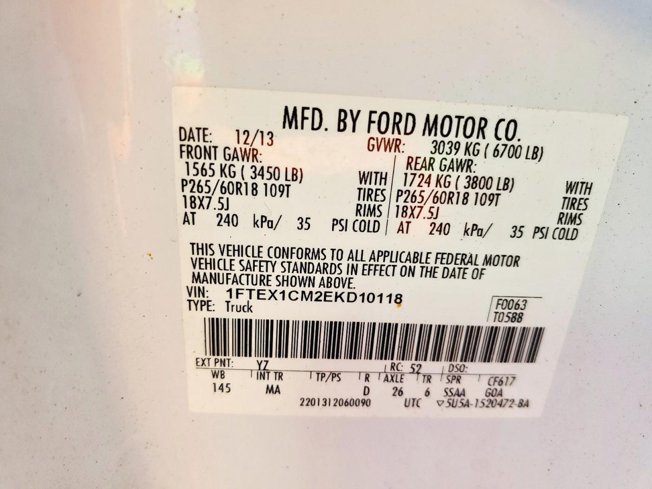 FORD F-150 SUPER CAB