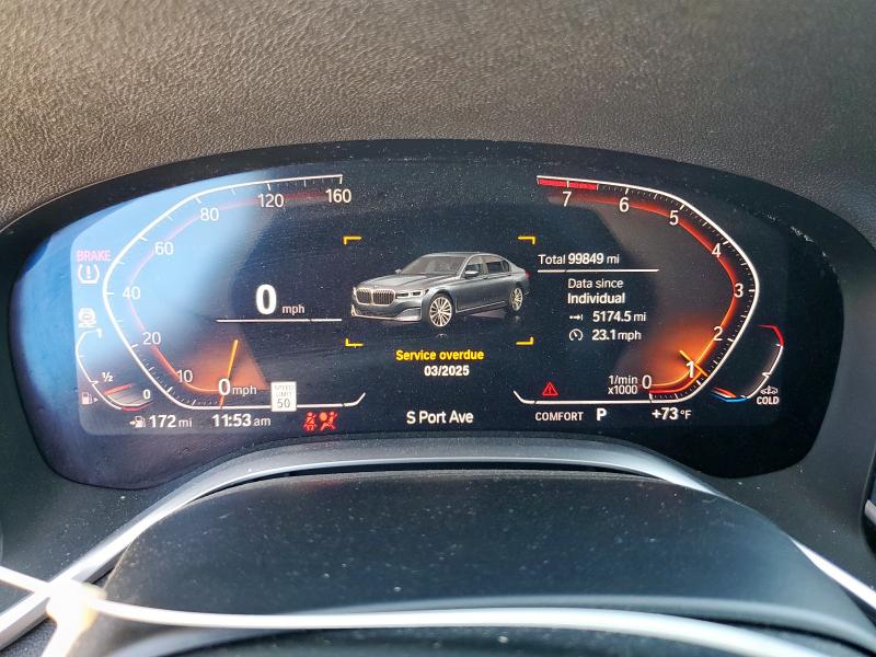 2020 BMW 740 I WBA7T2C00LCE43524