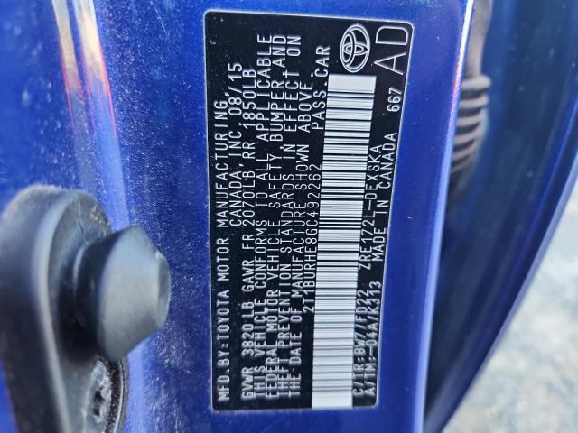 2016 TOYOTA COROLLA L - 2T1BURHE8GC492262