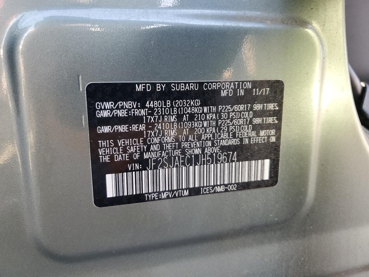 SUBARU FORESTER 2.5I PREMIUM