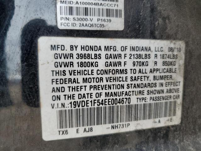 2014 ACURA ILX 20 PRE - 19VDE1F54EE004670