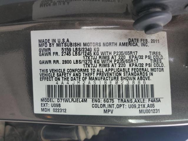 2011 MITSUBISHI ENDEAVOR L - 4A4JM2AS1BE023886