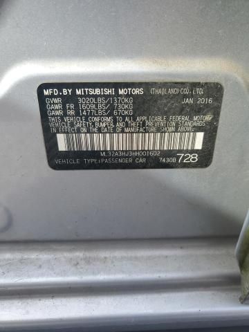 2017 MITSUBISHI MIRAGE ES #3290246294