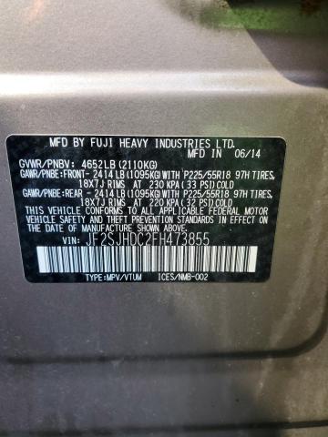 2015 SUBARU FORESTER 2.0XT PREMIUM - JF2SJHDC2FH473855