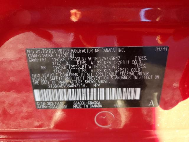 2011 TOYOTA RAV4 #3284123576