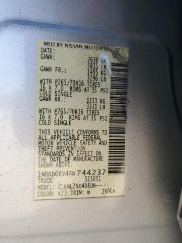 2015 NISSAN FRONTIER S #3285695699