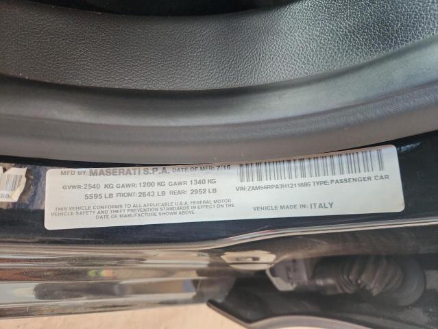 2017 MASERATI QUATTROPOR ZAM56RPA3H1211685