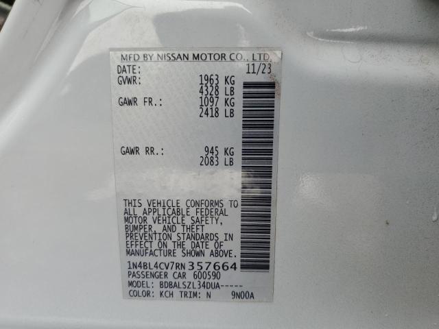2024 NISSAN ALTIMA SR 1N4BL4CV7RN357664