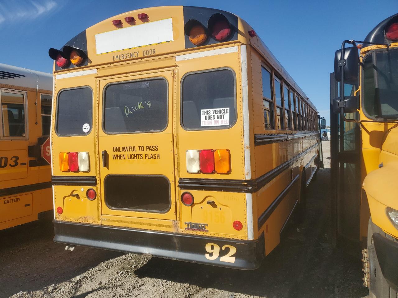 Lot #3263668725 2011 THOMAS SAF-T-LINER HDX