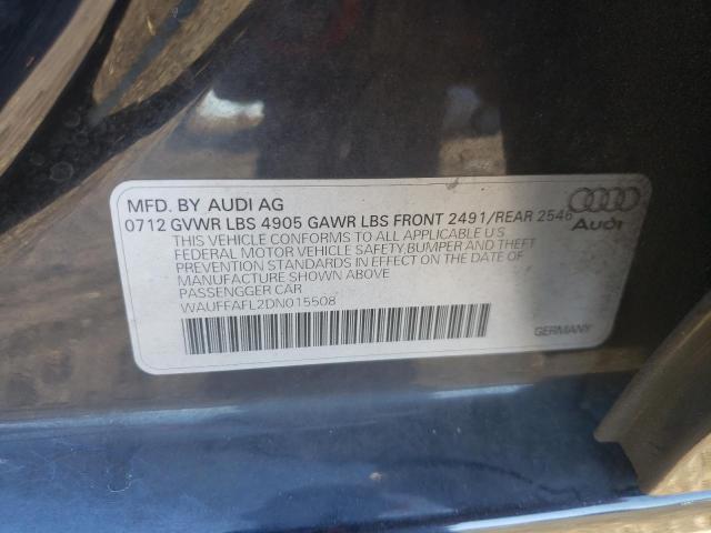 2013 AUDI A4 PREMIUM - WAUFFAFL2DN015508