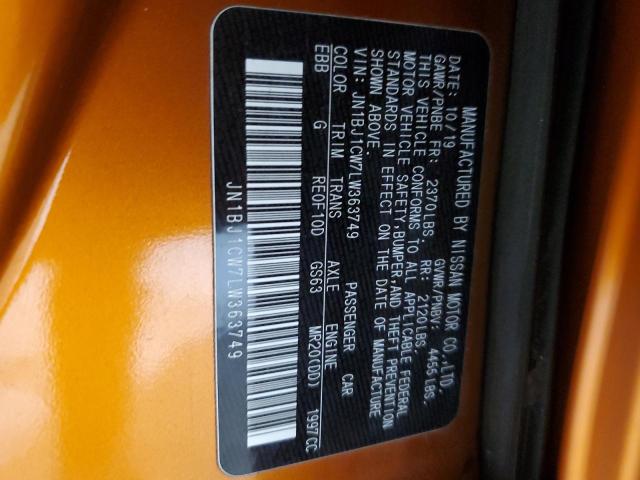 2020 NISSAN ROGUE SPOR #3304523487