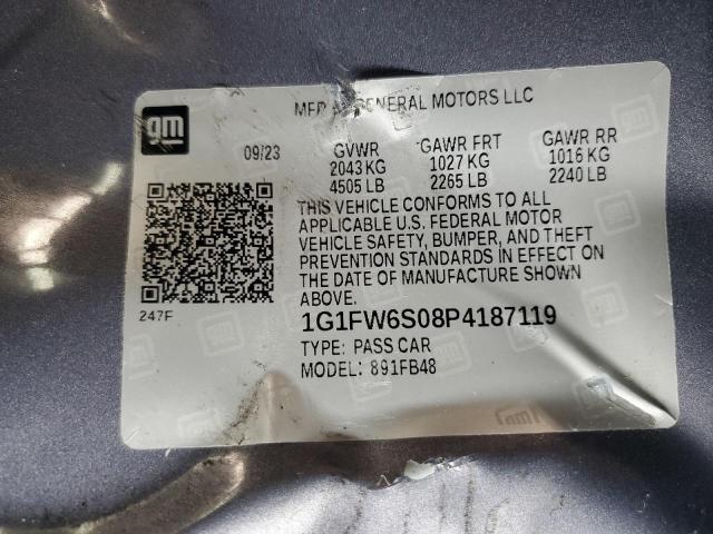 2023 CHEVROLET BOLT EV 1L 1G1FW6S08P4187119