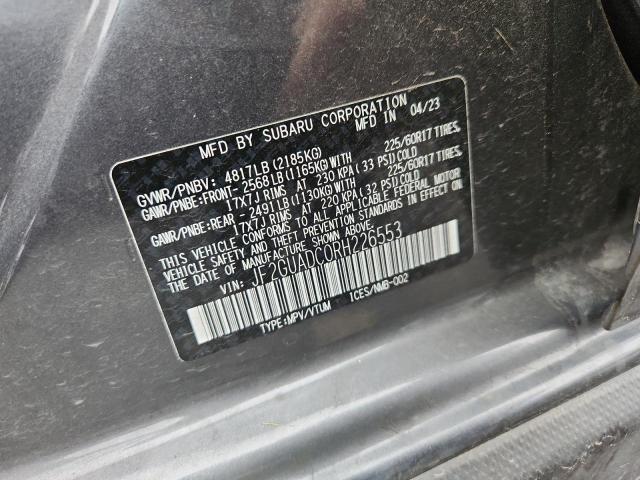 2024 SUBARU CROSSTREK - JF2GUADC0RH226553