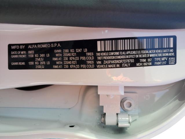 2024 ALFA ROMEO STELVIO TI - ZASPAKBN3R7D78793