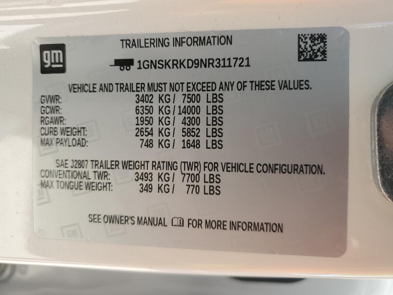 CHEVROLET TAHOE K1500 RST