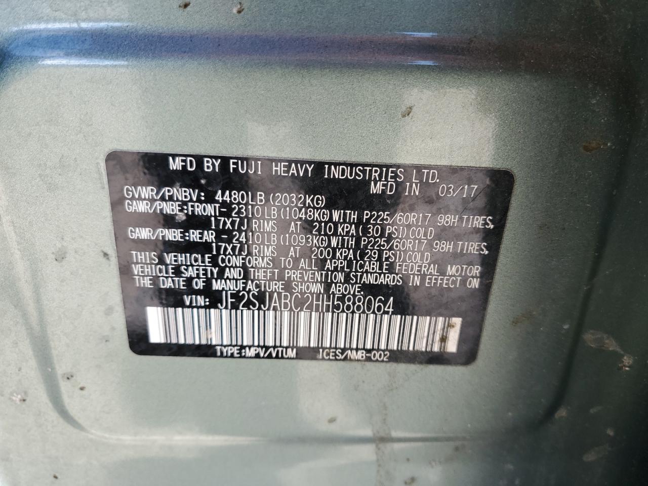 SUBARU FORESTER 2.5I