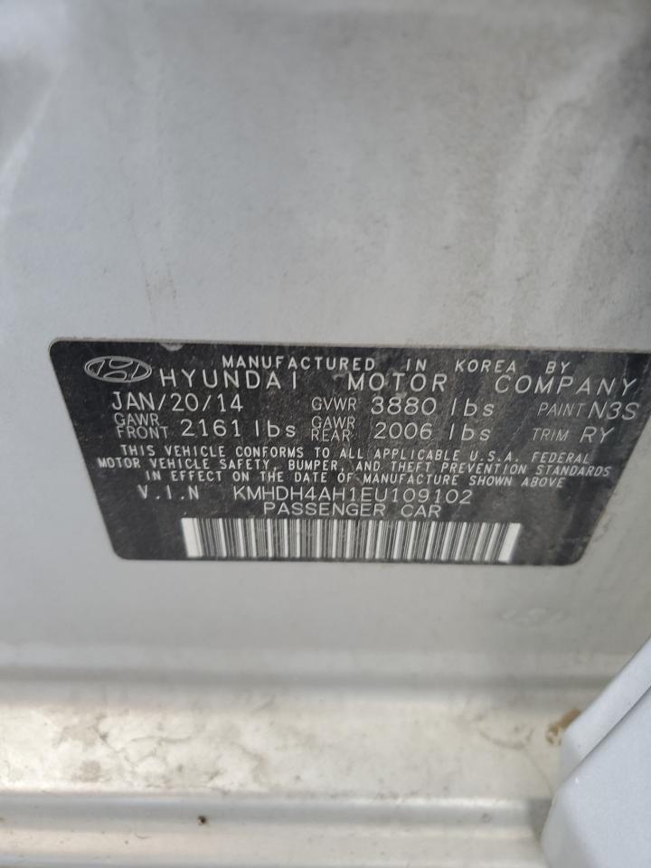 Lot #3302713027 2014 HYUNDAI ELANTRA SE