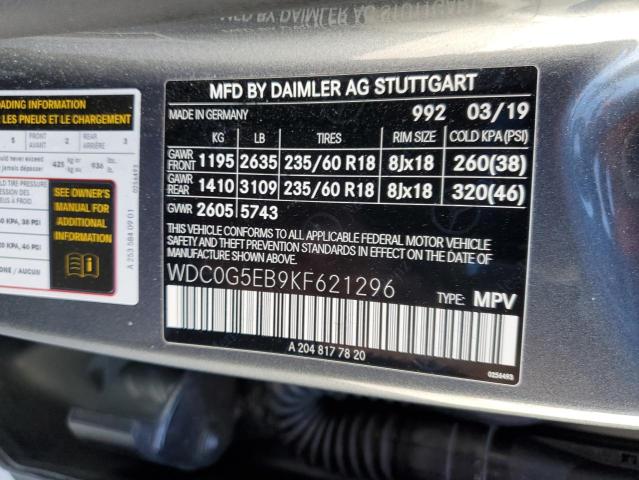 2019 MERCEDES-BENZ GLC 350E - WDC0G5EB9KF621296