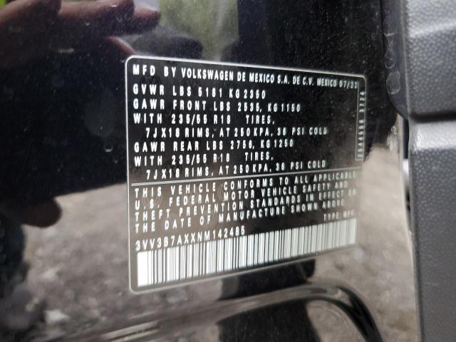 2022 VOLKSWAGEN TIGUAN SE 3VV3B7AXXNM142485