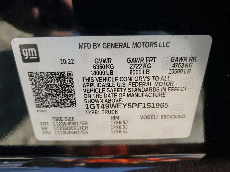 2023 GMC SIERRA K35 #3304816540