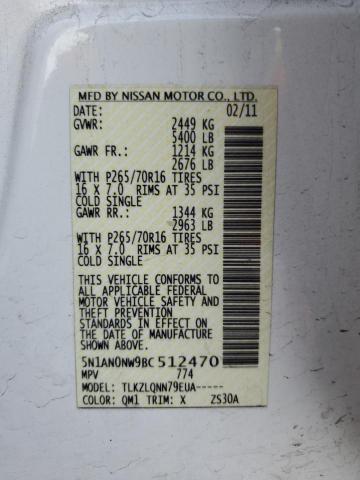 2011 NISSAN XTERRA OFF ROAD #3280665394