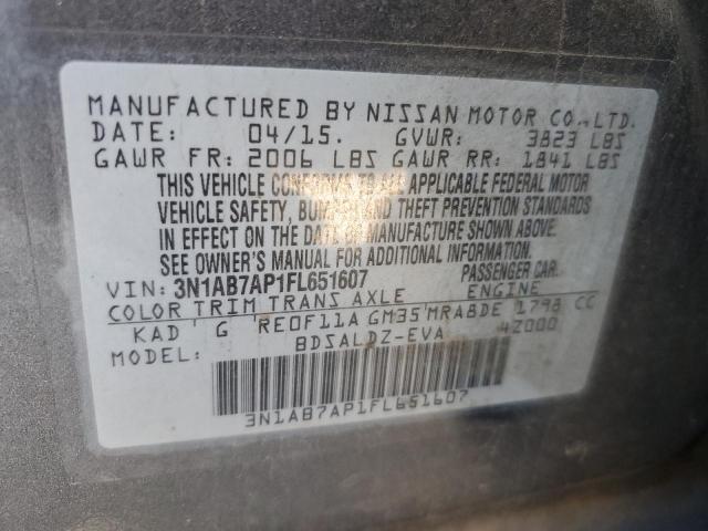 2015 NISSAN SENTRA S - 3N1AB7AP1FL651607