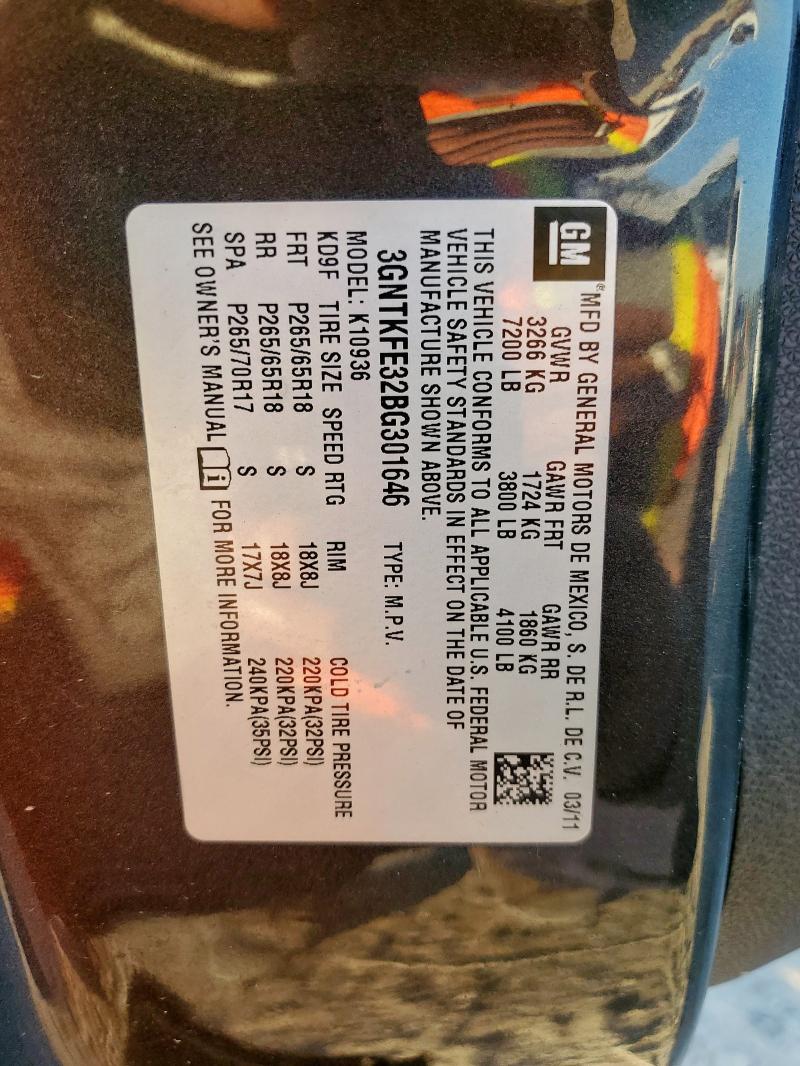 2011 CHEVROLET AVALANCHE #3302933607