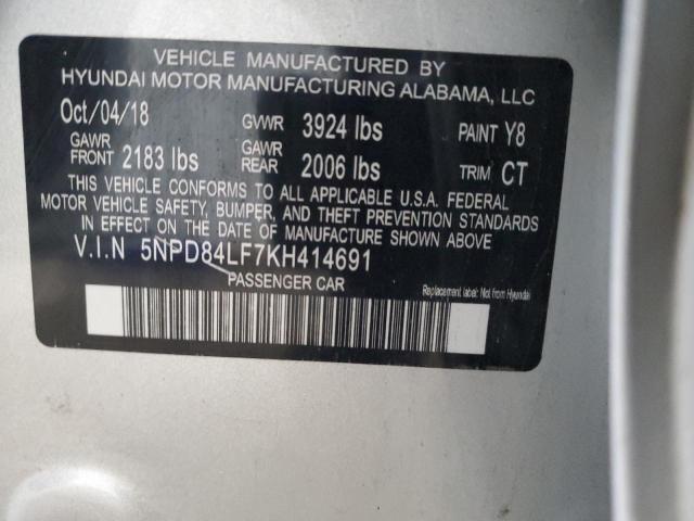 2019 HYUNDAI ELANTRA SE - 5NPD84LF7KH414691