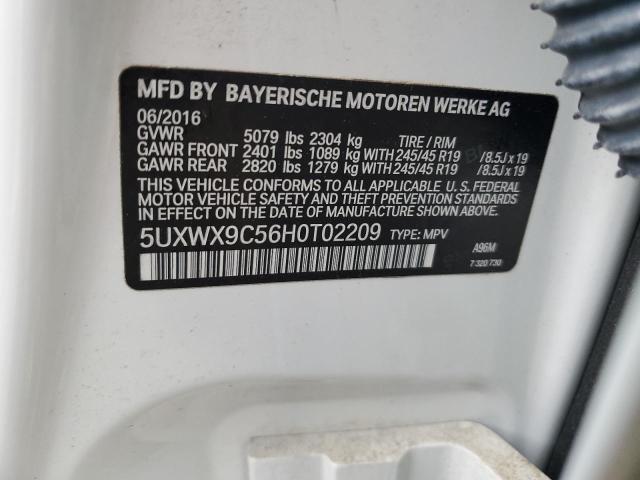 2017 BMW X3 XDRIVE2 - 5UXWX9C56H0T02209