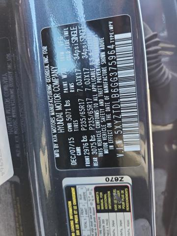 2016 HYUNDAI SANTA FE S - 5XYZTDLB6GG375964