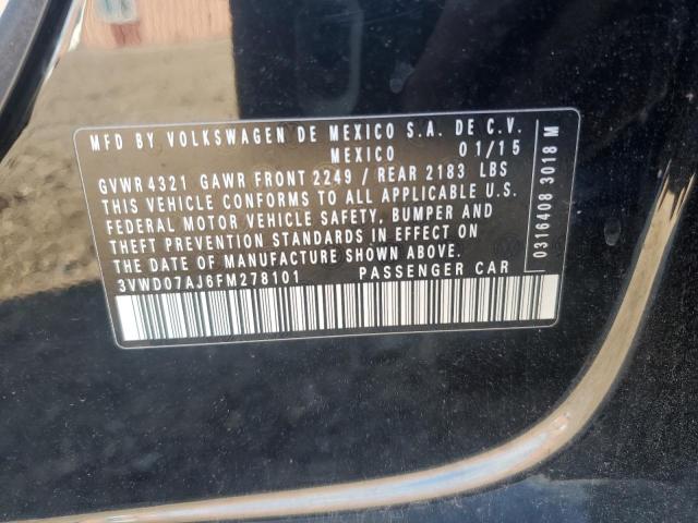 2015 VOLKSWAGEN JETTA SE #3291338168