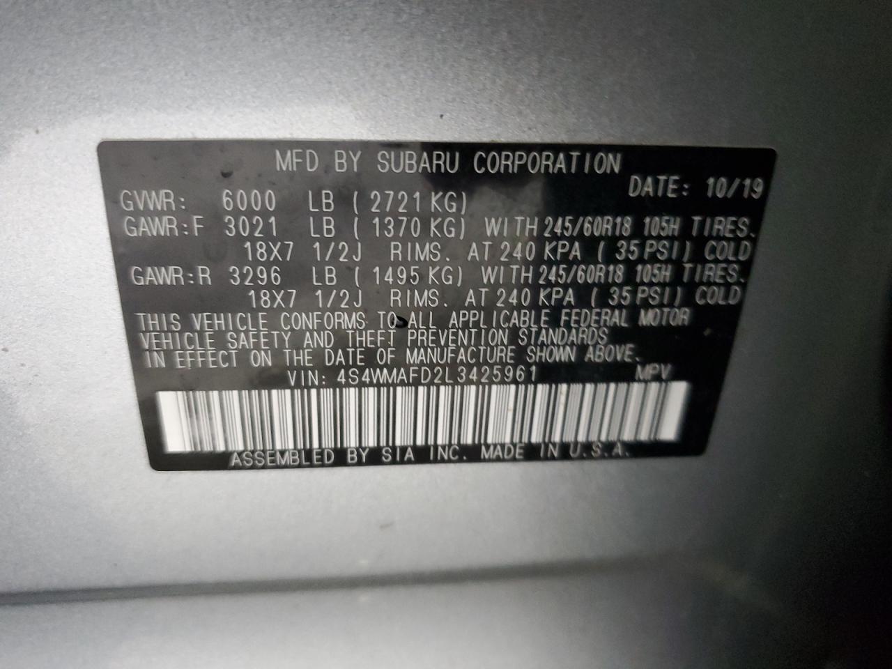 SUBARU ASCENT PREMIUM