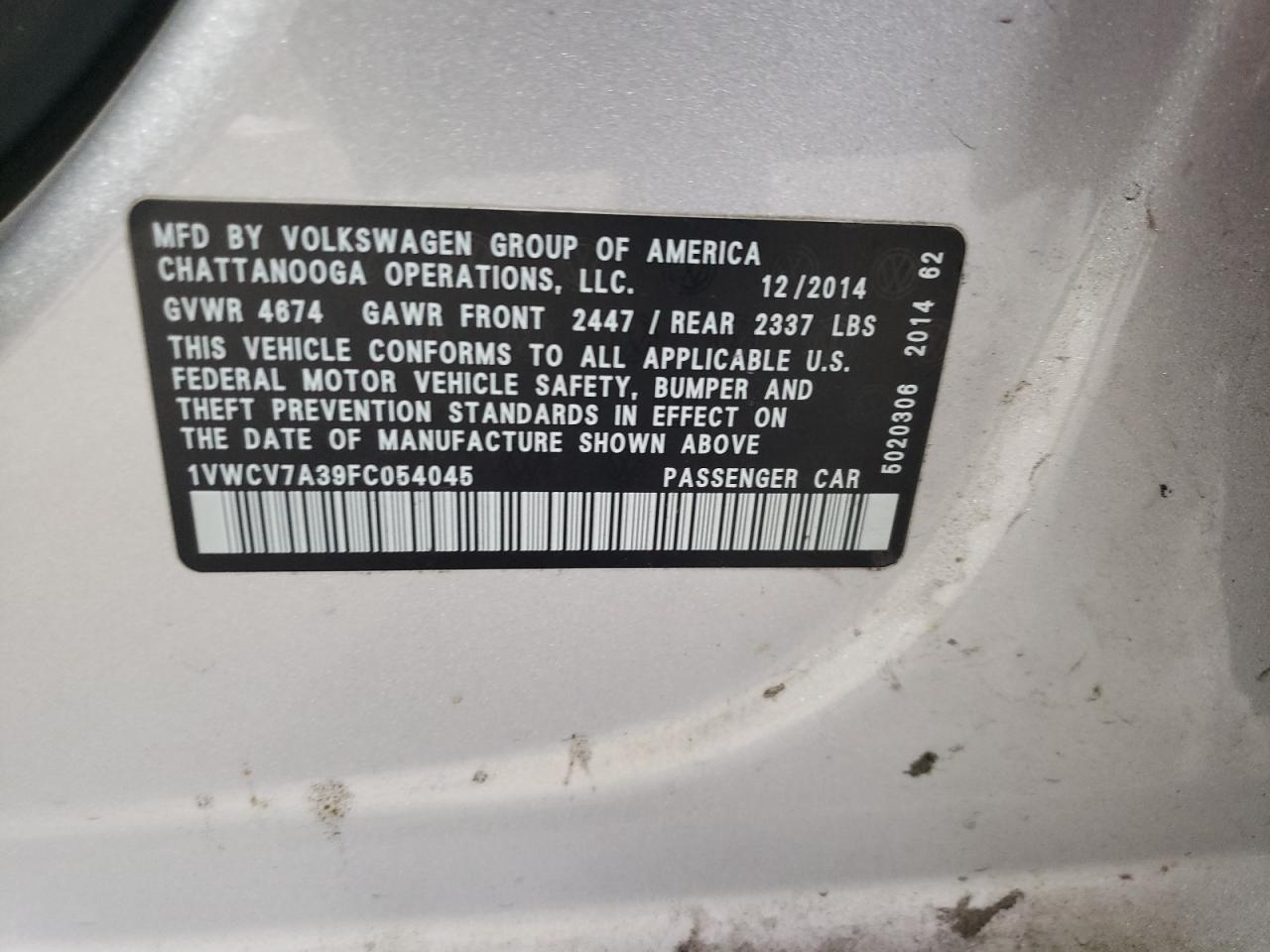 VOLKSWAGEN PASSAT SEL