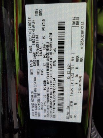 2024 FORD F150 XLT - 1FTFW3LD8RFB51624