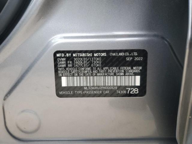 2023 MITSUBISHI MIRAGE ES #3305540076