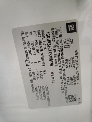 2010 CHEVROLET TAHOE K150 - 1GNUKBE01AR180139