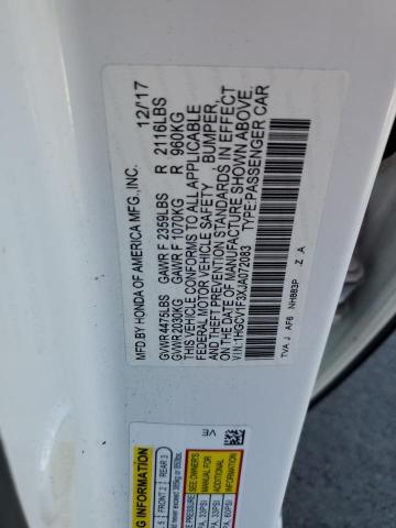 2018 HONDA ACCORD SPO #3292674615