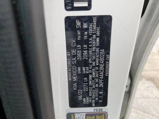 2022 KIA FORTE GT 3KPF44AC8NE480284