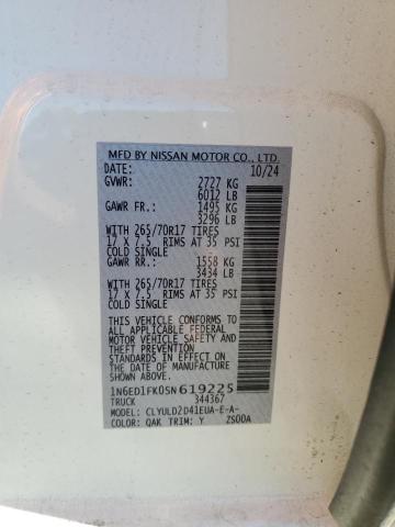 2025 NISSAN FRONTIER S 1N6ED1FK0SN619225