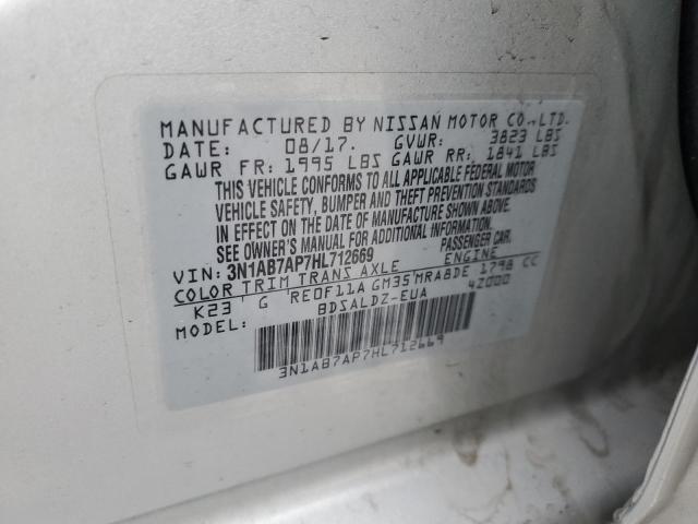 2017 NISSAN SENTRA S - 3N1AB7AP7HL712669