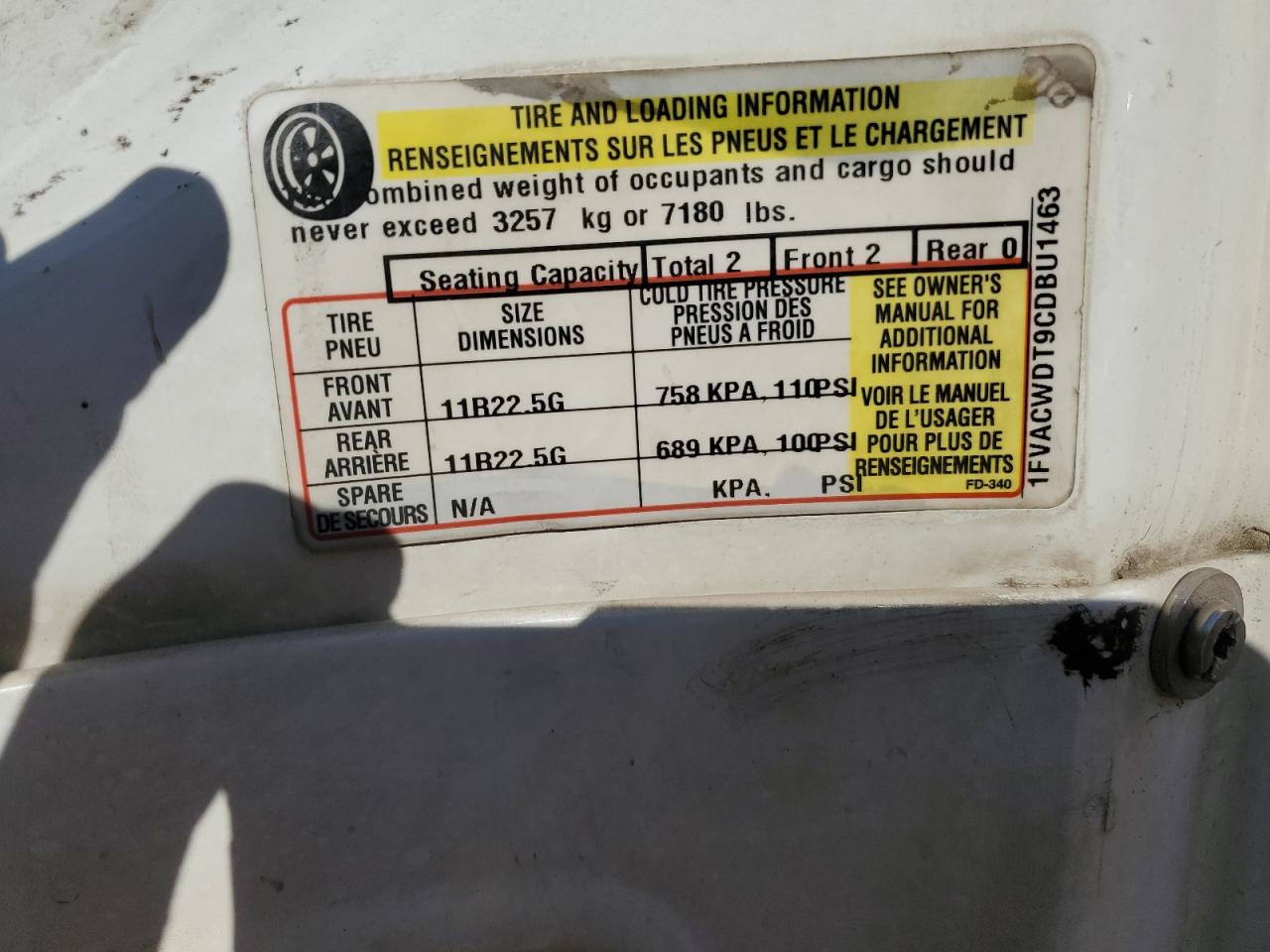 Lot #3284632322 2012 FREIGHTLINER M2