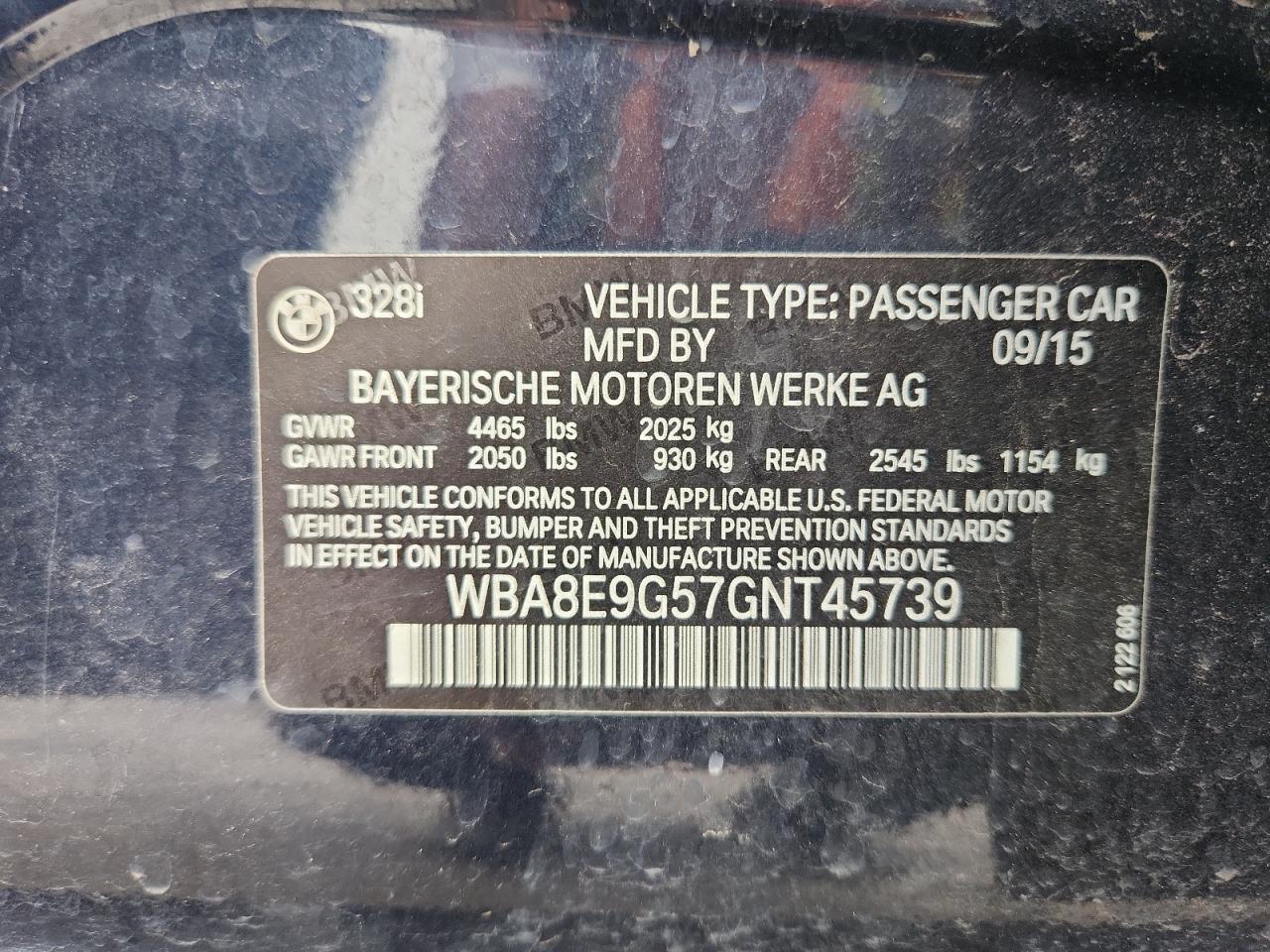 BMW 3 SERIES I SULEV