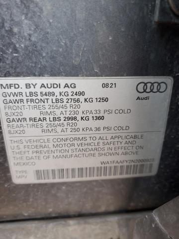 2022 AUDI Q5 PRESTIG - WA1FAAFY2N2000923