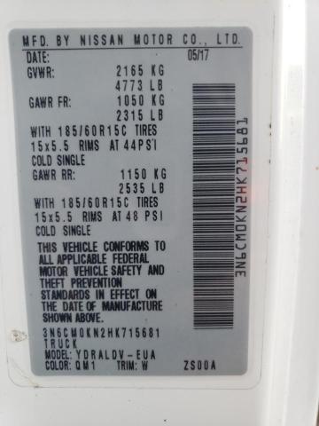 2017 NISS NV200 2.5S #3296480640