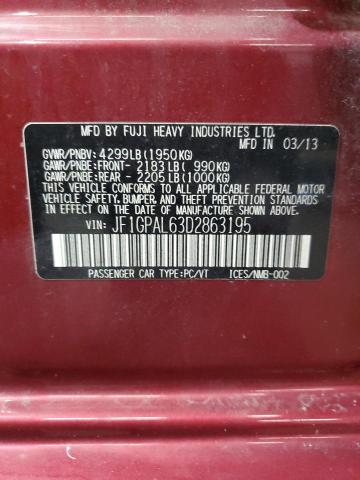 2013 SUBARU IMPREZA SP - JF1GPAL63D2863195