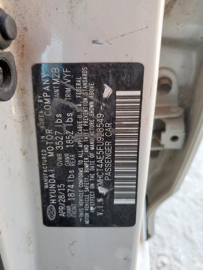 2015 HYUNDAI ACCENT GLS - KMHCT4AE5FU928549