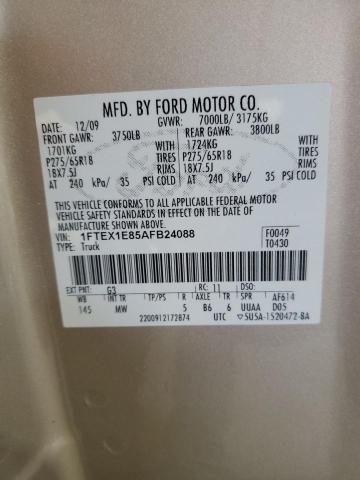 2010 FORD F150 SUPER - 1FTEX1E85AFB24088