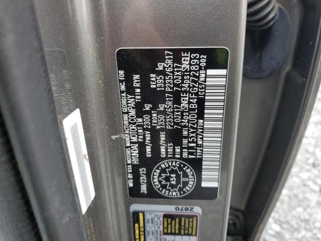 2015 HYUNDAI SANTA FE S - 5XYZUDLB4FG272893